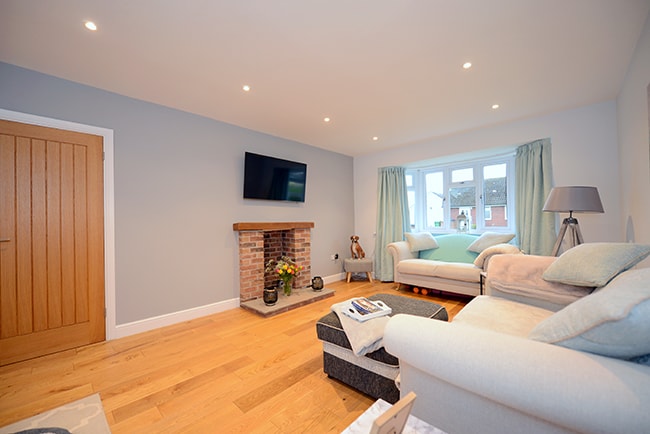living room after